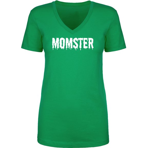 Momster Womens V-Neck T-Shirt