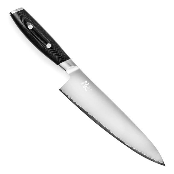 Mon 8" Chef's Knife - Made in Japan - VG10 Stainless Steel Gyuto with Micarta Handle 8-inch blade VG10 Stainless Steel Blade with Black Micarta Handle, Made in Japan