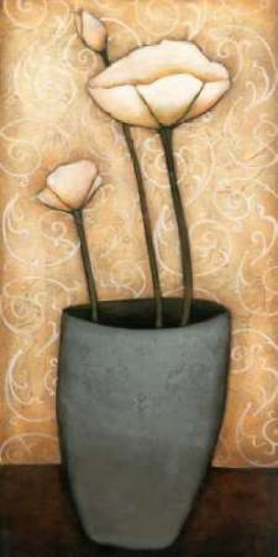 Mon Jardine I Canvas Art - H Alves (24 x 48)