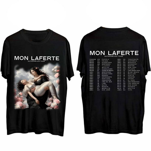 Mon Laferte Autopoietica Tour Tshirt 3D Cosplay Short Sleeve Fashion Crewneck T Shirt