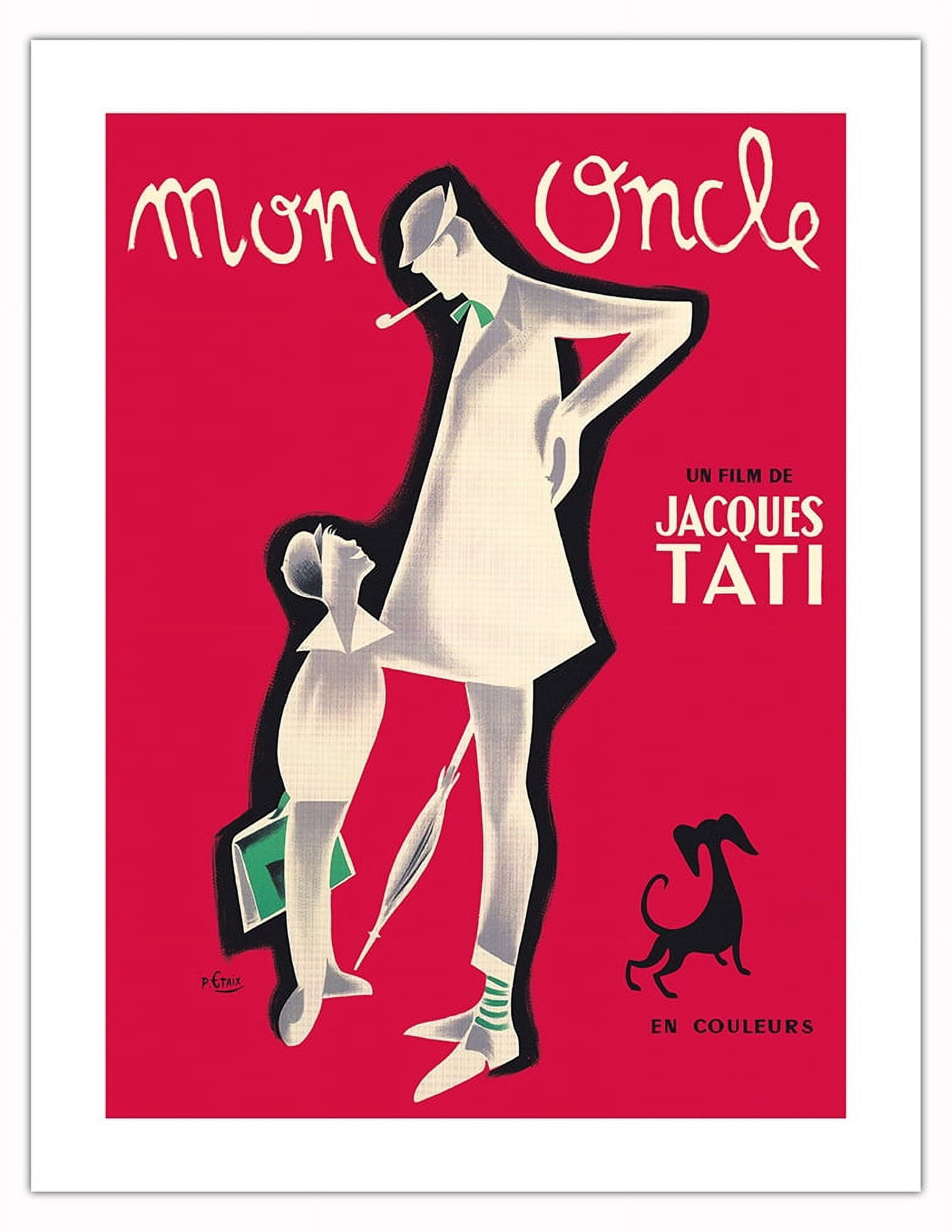 Affiche De Cinéma Mon Oncle - Jacques Tati - Poster HQ 45x60cm - Réf Rf86