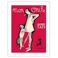 thumbnail image 1 of Mon Oncle - Monsieur Hulot (Jacques Tati) - Vintage French Film Movie Poster by Pierre Étaix c.1958 - Bamboo Fine Art 290gsm Paper (Unframed) 17x22in, 1 of 4