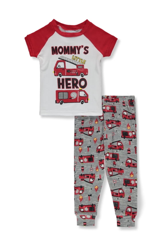 Baby Boys' Fire Hero Pajamas Set Color: red/multi Size: 24 months