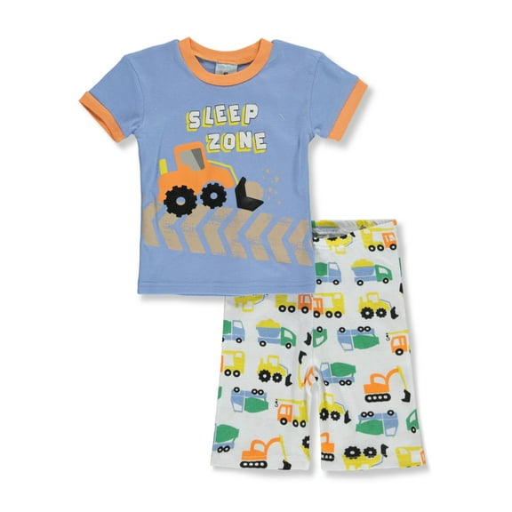 Mon Petit Boys' 2-Piece Construction Pajamas Set Color: blue/multi Size: 2t