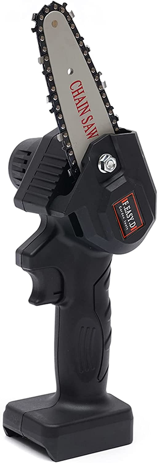 Mon Portable 4” 24V Battery Powered Chainsaw, Adjustable Speed, Lightweight