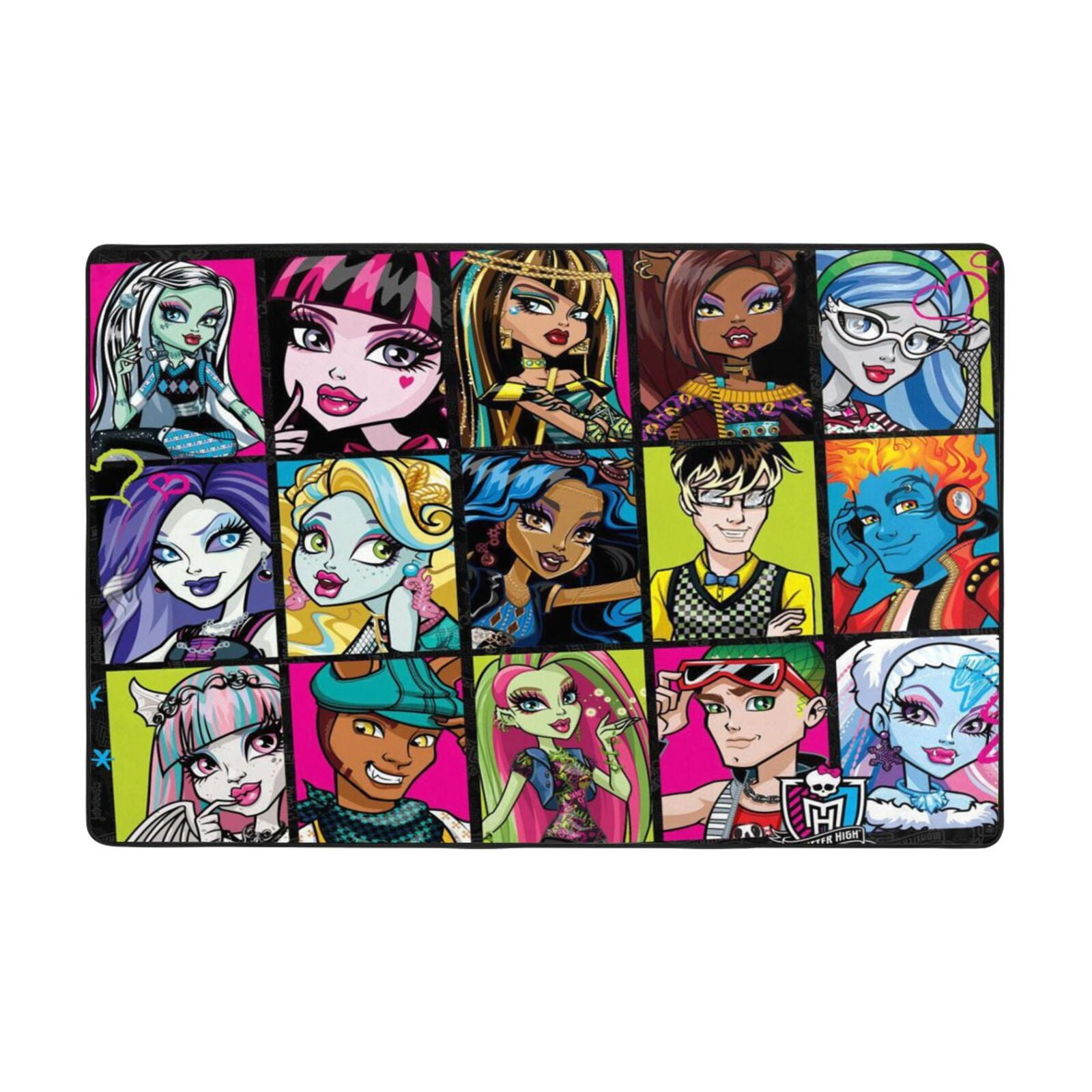 Mon-Ster High Rug Cartoon Character Carpet For Bedroom Livingroom ...