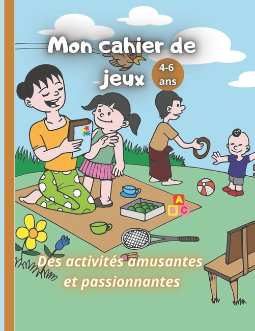 Mon cahier de jeux : Cahier d'activité amusantes et passionnantes. Pour enfants 4-6 ans. Des jeux et coloriages magics. (Paperback)