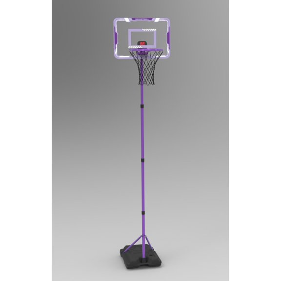 MonSports Basketball Hoop, Adjustable Height Basketball Hoop Stand, Indoor Outdoor Basketball Goal, Includes 3 Balls, Ideal for Birthday Gift