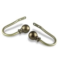 thumbnail image 1 of Contemporary Home Living Set of 2 Gold Contemporary Curtain Rod Holdbacks 7.75", 1 of 2