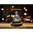 thumbnail image 1 of Mona Lisa 3D Engraved Crystal Decor, 1 of 6