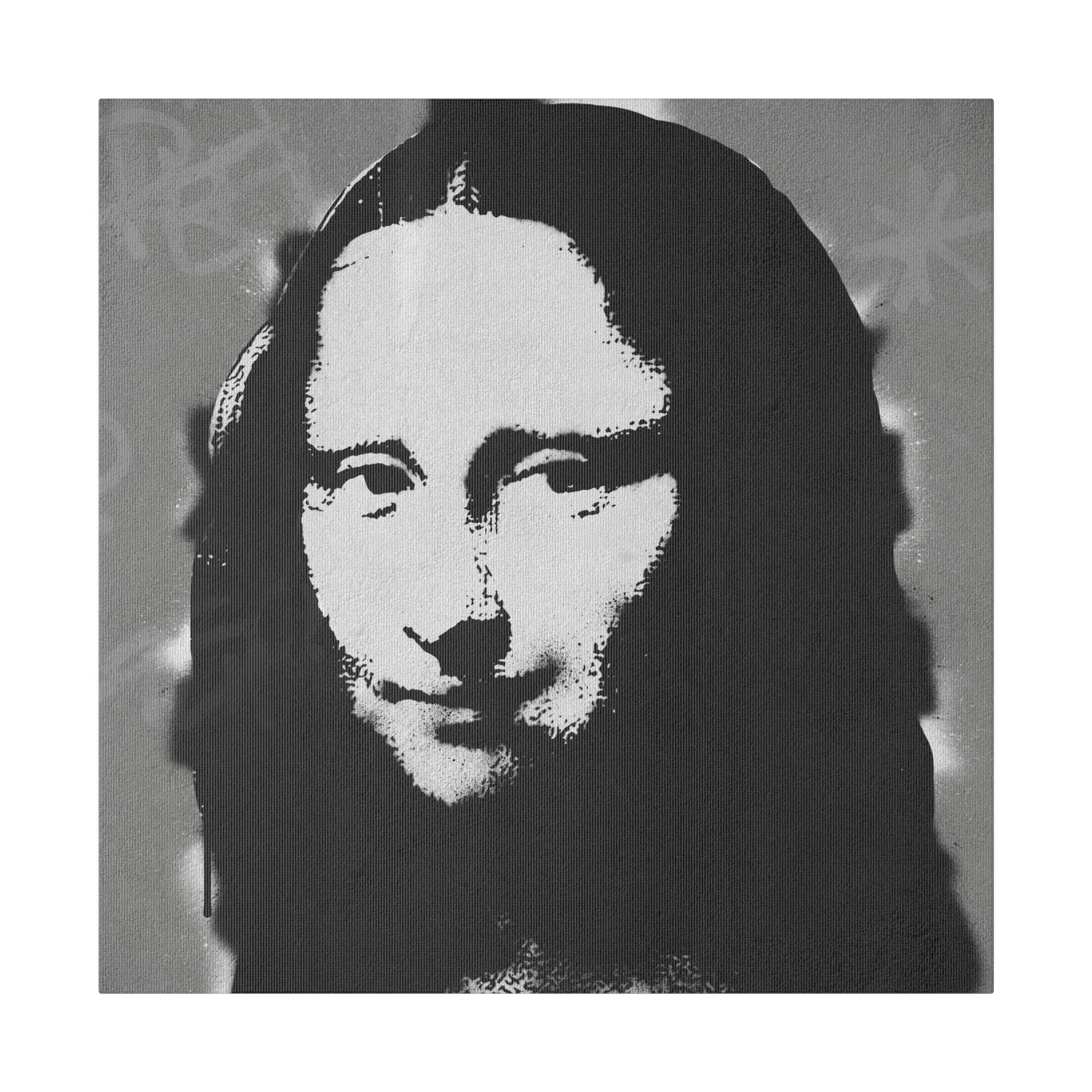 Mona Lisa Banksy Style Stencil Graffiti Canvas Wall Art Pop