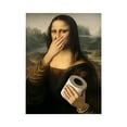 thumbnail image 1 of Mona Lisa Bathroom Art, Mona Lisa Holding A Tissue With Her Hand Over Her Nose Picture Poster, Humor Whimsical Funny Home Decor Bathroom Wall Art(Unframed 15.7x23.6in), 1 of 5