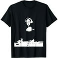 thumbnail image 1 of Mona Lisa DJ Art - Funny EDM Techno Rave Music Gift T-Shirt, 1 of 5
