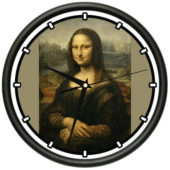 Mona Lisa  Design Wall Clock | Precision Quartz Movement | Décor For School Class Office Bedroom Decoration