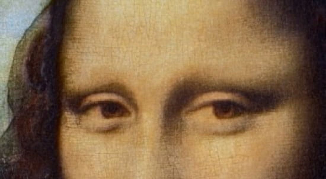 Mona Lisa - Detail Of Eyes Ca1503-06 Leonardo da Vinci (1452-1519 Italian) Oil On Wood Panel Musee du Louvre Paris France Canvas Art - Leonardo da Vinci (18 x 24)
