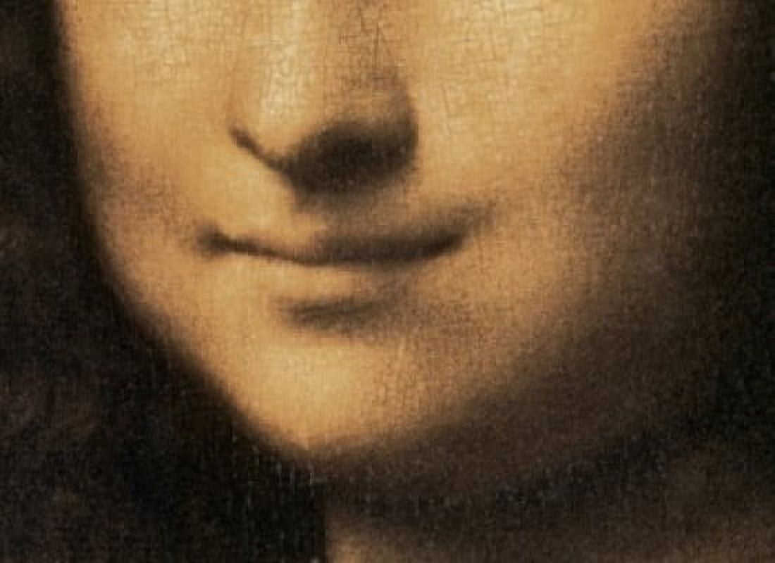 Mona Lisa - Detail Of Mouth Ca1503-06 Leonardo da Vinci (1452-1519 Italian) Oil On Wood Panel Musee du Louvre Paris France Canvas Art - Leonardo da Vinci (24 x 36)