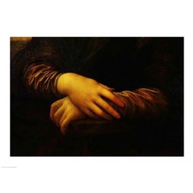 Mona Lisa Detail of Her Hands Poster Print by Leonardo Da Vinci - 24 x ...