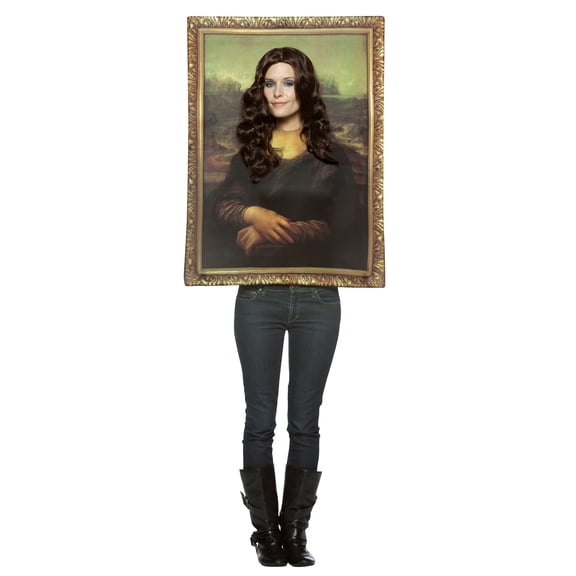 Mona Lisa Halloween Costume Men's and Women's, Adult One Size, Multicolor, by Rasta Imposta