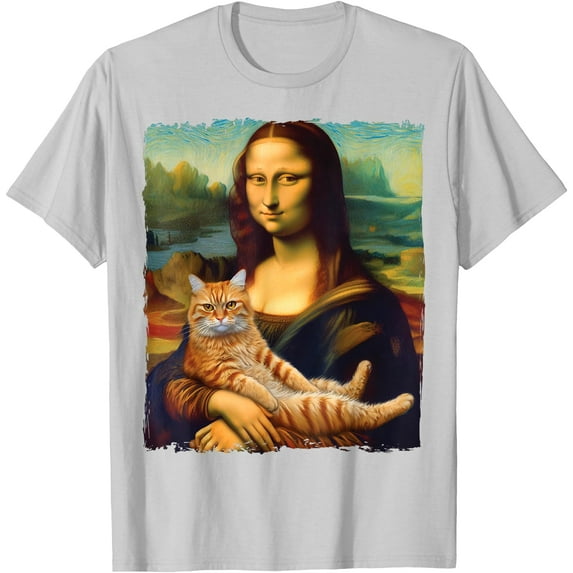 Mona Lisa Kitty for Cat Lovers,Ice Grey Color,Size 5XL