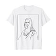 thumbnail image 1 of Mona Lisa Line Art Gift Leonardo da Vinci Line Art T-Shirt, 1 of 5