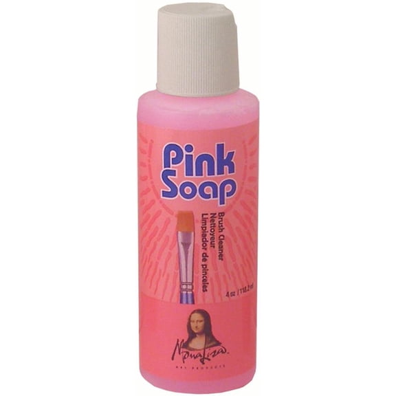 Mona Lisa Pink Soap Artist Brush Cleaner 4 oz.