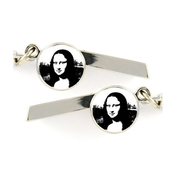 Mona Lisa Safety Whistle Keychain