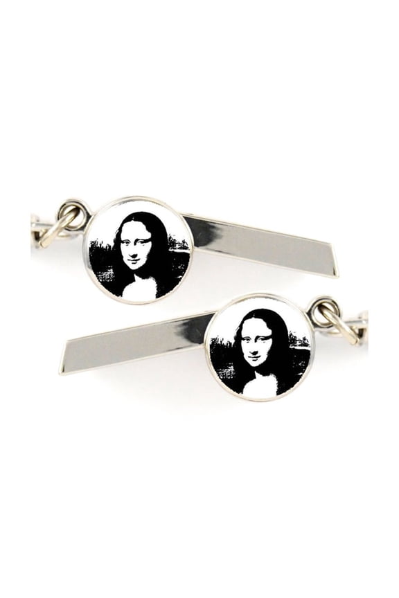 Mona Lisa Safety Whistle Keychain