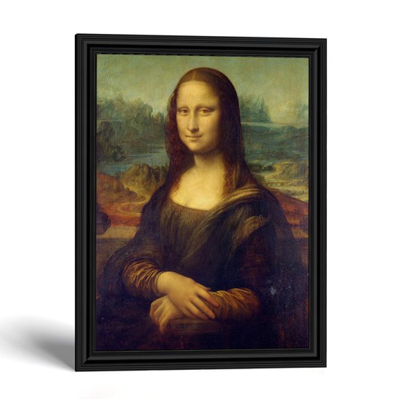 Mona Lisa Framed Print, Leonardo da Vinci Renaissance Wall Art
