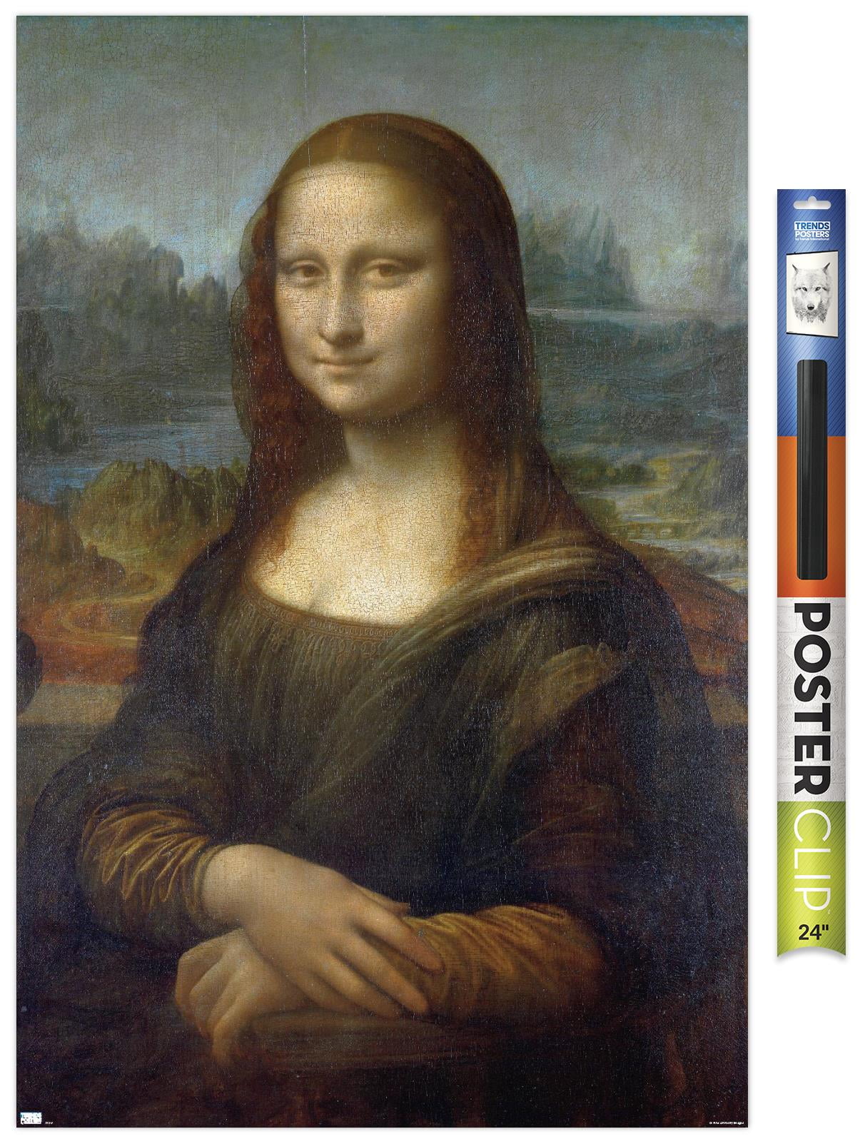 Mona Lisa by Leonardo da Vinci Wall Poster with Pushpins, 22.375