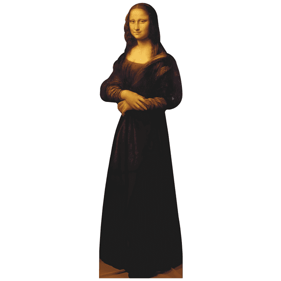 Mona Lisa del Giocondo Full Body Cardboard Cutout Standee Standup