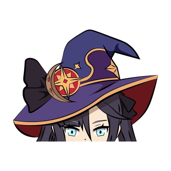 Mona Peeker Sticker Genshin Impact Anime Vinyl Decal | Laptop, Car, or Window Sticker