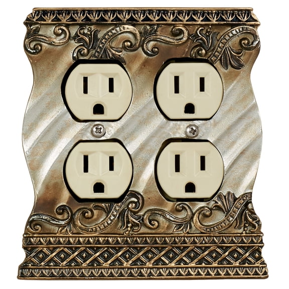 Monacio Double Outlet Antique Silver One Size