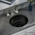 thumbnail image 1 of Monaco 16" Ceramic Undermount Bathroom Sink in Matte Black, 1 of 6