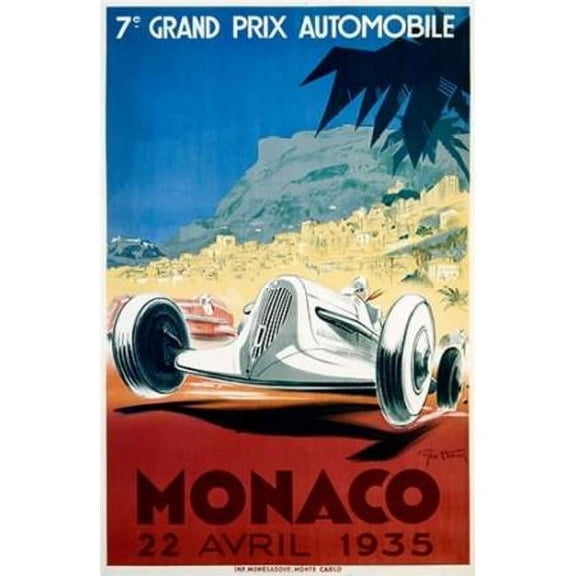 Monaco / 22 Avril 1935 Poster Print by Geo Ham