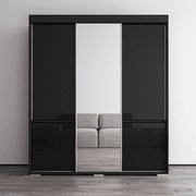 Monaco 3 Door Modern 71 Wardrobe with Mirror