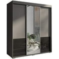 thumbnail image 1 of Monaco 3 Door Modern 71" Wardrobe with Mirror, 1 of 6