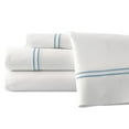thumbnail image 1 of Monaco 4 Piece California King Double Marrow Sheet Set The Urban Port,White and Blue, 1 of 2