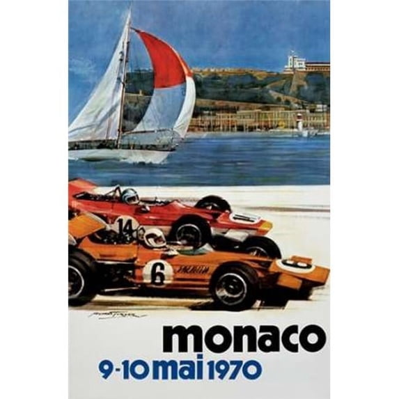 Monaco / 9-10 mai 1970 Poster Print by Michael Turner