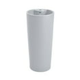 thumbnail image 1 of Monaco Circular Basin Pedestal Sink Matte Grey, 1 of 11