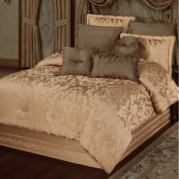 Monaco Comforter Set Gold Cal King Comforter Set
