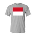 thumbnail image 1 of Monaco Country Flag Adult DT T-Shirt Tee, 1 of 2