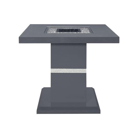 Monaco Dark Grey End Table Top And Base
