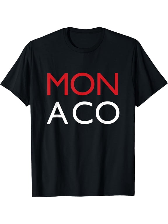 Flag Colorful Vacation Gift Souvenir Monaco T-Shirt