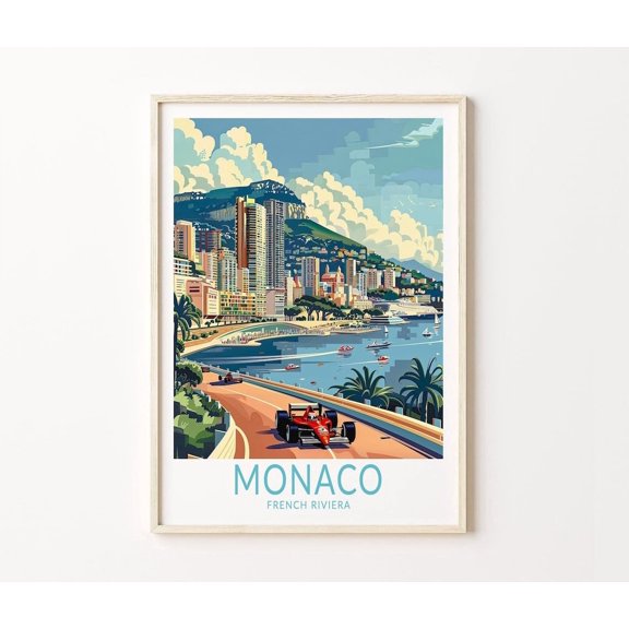 Monaco French Riviera Travel Home Decor