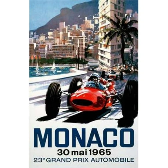 Monaco Grand Prix 1965 Poster Print by Michael Turner, 12 x 18 - Small