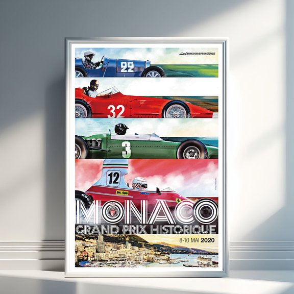 Monaco Grand Prix Historique 2020 Racing Poster