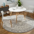 thumbnail image 1 of Monaco Grey 5'3" Round Traditional Round Area Rug, 1 of 6