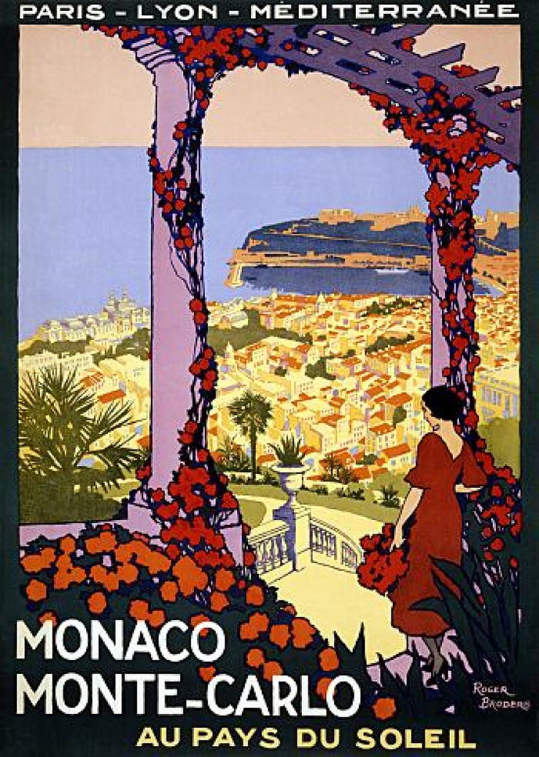Monaco Monte Carlo Au Pays Du Soleil Travel Canvas Art - (18 x 24)