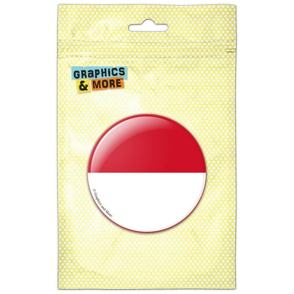 Monaco National Country Flag Pinback Button Pin Badge