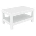 thumbnail image 1 of Luxury Commercial Living 36" White Outdoor Patio Wickerlook Rectangular Coffee Table with Magazine, 1 of 4